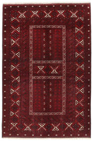  168X247 Kunduz Rug Black/Dark Red Afghanistan Carpetvista