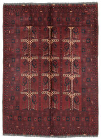 147X199 Tapete Kunduz Oriental Preto/Vermelho Escuro (Lã, Afeganistão) Carpetvista