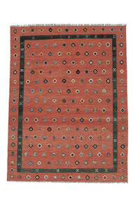 267X345 Kilim Nimbaft Rug Modern Dark Red/Black Large (Wool, Afghanistan) Carpetvista