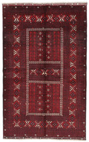 Tapete Oriental Kunduz 160X249 Preto/Vermelho Escuro (Lã, Afeganistão)