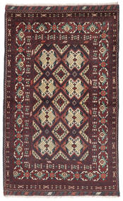 95X150 Tapete Kunduz Oriental Preto/Vermelho Escuro (Lã, Afeganistão) Carpetvista