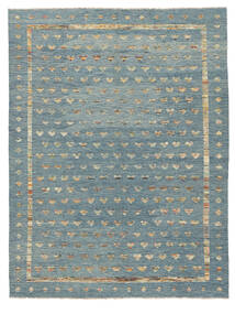 259X341 絨毯 キリム Nimbaft モダン ダークブルー/グリーン 大きな (ウール, アフガニスタン) Carpetvista