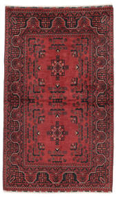 95X154 Dywan Kunduz Orientalny Ciemnoczerwony/Czarny (Wełna, Afganistan) Carpetvista
