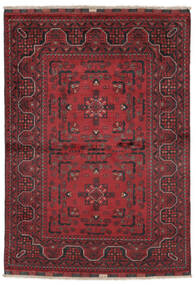 Kunduz Rug Rug 99X137 Dark Red/Black Wool, Afghanistan Carpetvista