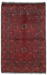 101X150 Kunduz Teppich Orientalischer Dunkelrot/Schwarz (Wolle, Afghanistan) Carpetvista