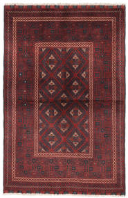 99X145 Kunduz Teppe Orientalsk Mørk Rød/Svart (Ull, Afghanistan) Carpetvista