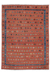 280X390 絨毯 キリム Nimbaft モダン ダークレッド/ダークグレー 大きな (ウール, アフガニスタン) Carpetvista