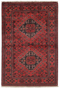 Tapete Kunduz 102X146 Vermelho Escuro/Preto (Lã, Afeganistão)