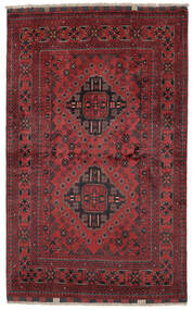 100X152 Alfombra Kunduz Oriental Rojo Oscuro/Negro (Lana, Afganistán) Carpetvista