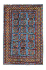 197X295 Afghan Fine Teppe Orientalsk Mørk Blå/Svart (Ull, Afghanistan) Carpetvista