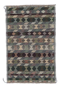 100X153 絨毯 オリエンタル キリム ゴルバリヤスタ ブラック/ダークグレー (ウール, アフガニスタン) Carpetvista
