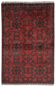 100X150 Χαλι Kunduz Ανατολής Σκούρο Κόκκινο/Μαύρα (Μαλλί, Αφγανικά) Carpetvista