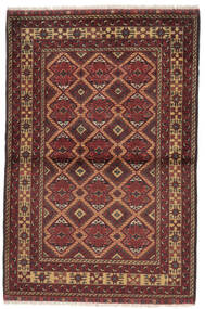 102X149 Kunduz Rug Oriental Dark Red/Black (Wool, Afghanistan) Carpetvista