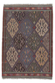 100X145 Tapete Oriental Kilim Golbarjasta Preto/Vermelho Escuro (Lã, Afeganistão) Carpetvista