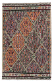  Orientalischer Kelim Golbarjasta Teppich 100X152 Braun/Schwarz Wolle, Afghanistan Carpetvista