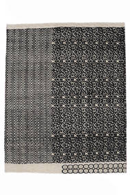  240X296 Contemporary Design Rug Black/Dark Grey Afghanistan Carpetvista
