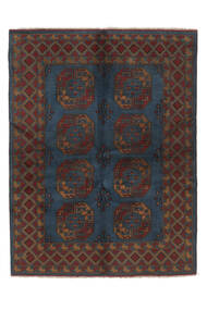 Afghan Fine Rug 152X196 Black/Brown Wool, Afghanistan Carpetvista