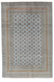 209X290 Afghan Fine Rug Oriental Dark Grey/Grey (Wool, Afghanistan) Carpetvista
