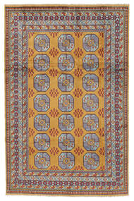 Afghan Fine Teppich 193X292 Braun/Dunkelgrau Wolle, Afghanistan Carpetvista