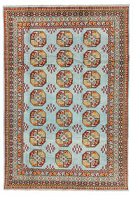  197X292 Afghan Fine Teppich Dunkelrot/Grün Afghanistan Carpetvista