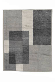  Contemporary Design Rug 236X305 Wool Dark Grey/Black Large Carpetvista
