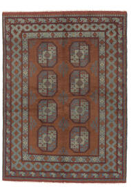 Afghan Fine Teppich 144X200 Schwarz/Braun Wolle, Afghanistan Carpetvista