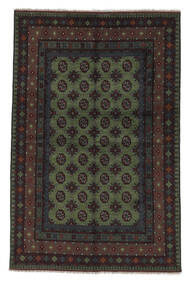  Afghan Fine Teppich 157X242 Schwarz Carpetvista