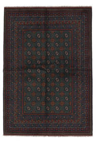  160X229 Afghan Fine Teppich Schwarz Afghanistan Carpetvista