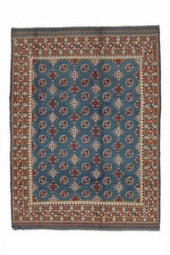 Afghan Fine Rug 205X282 Brown/Dark Blue Wool, Afghanistan Carpetvista