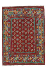  Afghan Fine Matot 173X224 Tummanpunainen/Ruskea Carpetvista