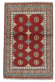 Afghan Fine Teppich 81X126 Dunkelrot/Braun Wolle, Afghanistan Carpetvista