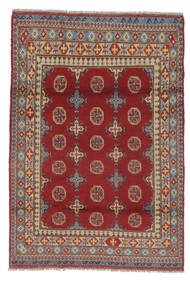  Orientalsk Afghan Fine Tæppe 119X174 Mørkerød/Brun Uld, Afghanistan Carpetvista