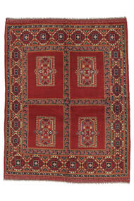 154X193 Dywan Orientalny Afgan Fine Ciemnoczerwony/Brunatny (Wełna, Afganistan) Carpetvista