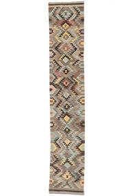 Kilim Ariana Trend Rug 87X479 Runner
 Brown/Orange Wool, Afghanistan Carpetvista