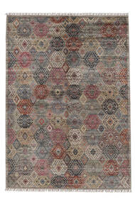 175X245 Shabargan Teppich Moderner Braun/Dunkelgrau (Wolle, Afghanistan) Carpetvista