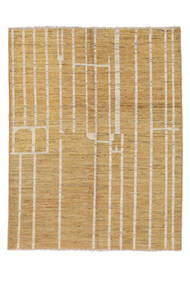  Contemporary Design Rug 153X195 Wool Brown/Orange Small Carpetvista