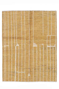  Contemporary Design Rug 151X199 Wool Orange/Brown Small Carpetvista