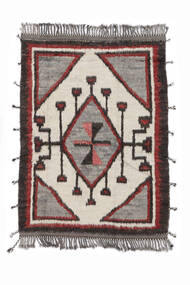 186X248 絨毯 Moroccan Berber - Afghanistan モダン ブラック/ライトグレー (ウール, アフガニスタン) Carpetvista