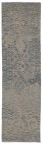 84X298 Tappeto Orientale Kilim Afghan Old Style Passatoie Marrone/Grigio Scuro (Lana, Afghanistan) Carpetvista