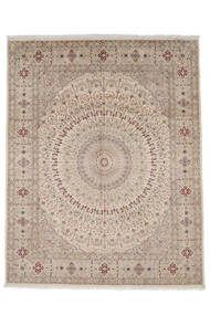  Orientalischer Täbriz Royal Teppich 239X308 Braun/Orange Wolle, Indien Carpetvista