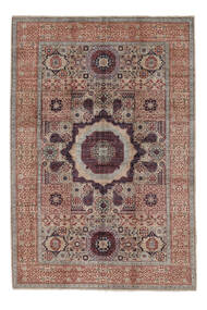 184X273 Tapete Mamluk Moderno Castanho/Vermelho Escuro (Lã, Afeganistão) Carpetvista