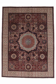 267X364 Mamluk Teppich Moderner Schwarz/Braun Großer (Wolle, Afghanistan) Carpetvista