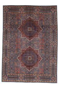 268X374 絨毯 Mamluk モダン ブラック/ダークレッド 大きな (ウール, アフガニスタン) Carpetvista