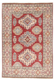 Kazak Fine Teppich 99X145 Braun/Beige Wolle, Afghanistan Carpetvista