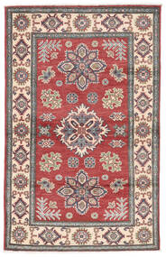 Tapete Kazak Fine 97X155 Castanho/Vermelho Escuro (Lã, Afeganistão)