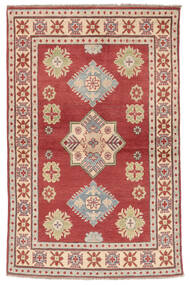96X148 Kazak Fine Rug Oriental Dark Red/Brown (Wool, Afghanistan) Carpetvista