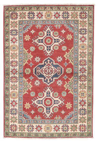 Kazak Fine Teppich 103X152 Dunkelrot/Beige Wolle, Afghanistan Carpetvista
