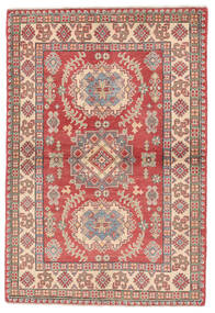 99X149 Kazak Fine Matta Orientalisk Brun/Mörkröd (Ull, Afghanistan) Carpetvista