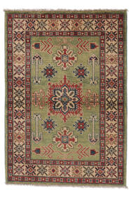 Kazak Fine Teppich 104X150 Braun/Dunkelrot Wolle, Afghanistan Carpetvista