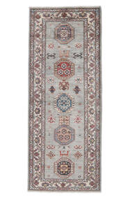 絨毯 カザック Ariana 83X208 廊下 カーペット グレー/ダークレッド (ウール, アフガニスタン)